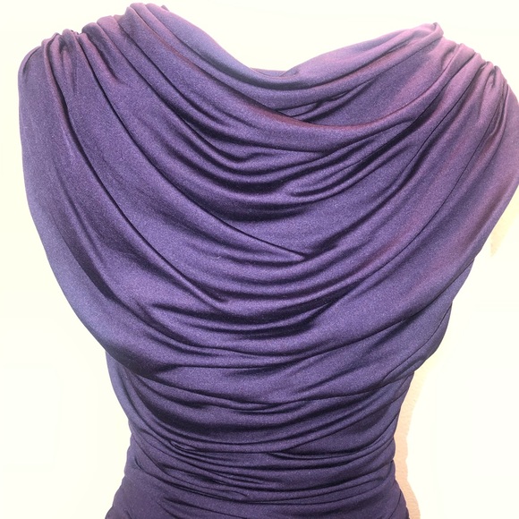Barney's COOP, Spun Silk, Purple Dress. Size Small, mint condition. BEST! - Picture 3 of 6